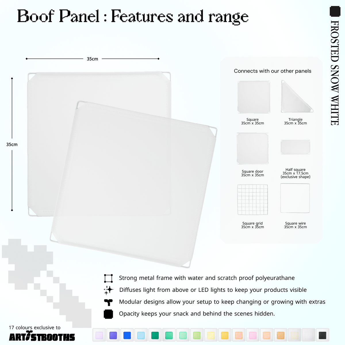 Modular Square Panel (35x35cm) - BOOF Bulk Pack - Artistbooths