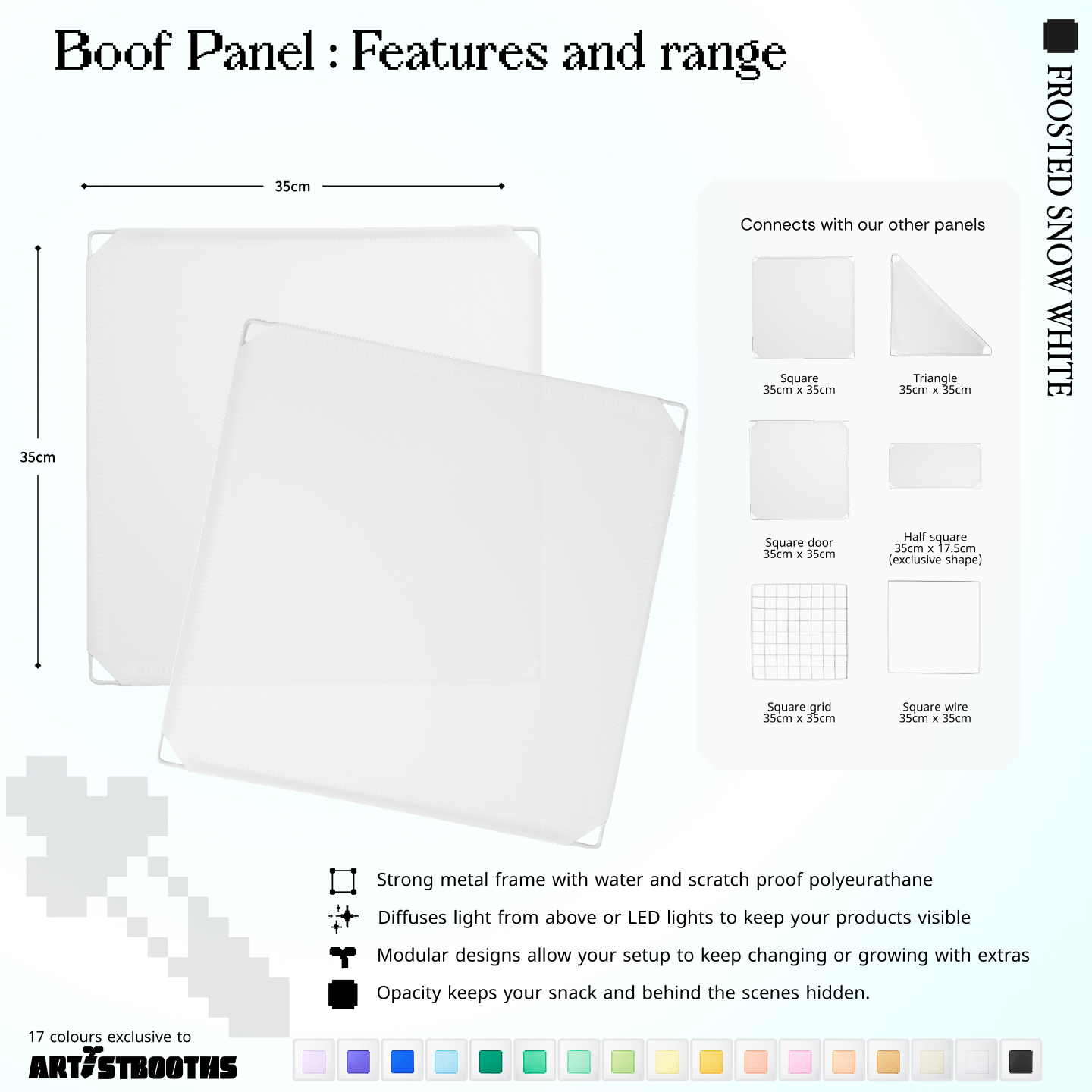 Modular Square Panel (35x35cm) - BOOF Bulk Pack - Artistbooths