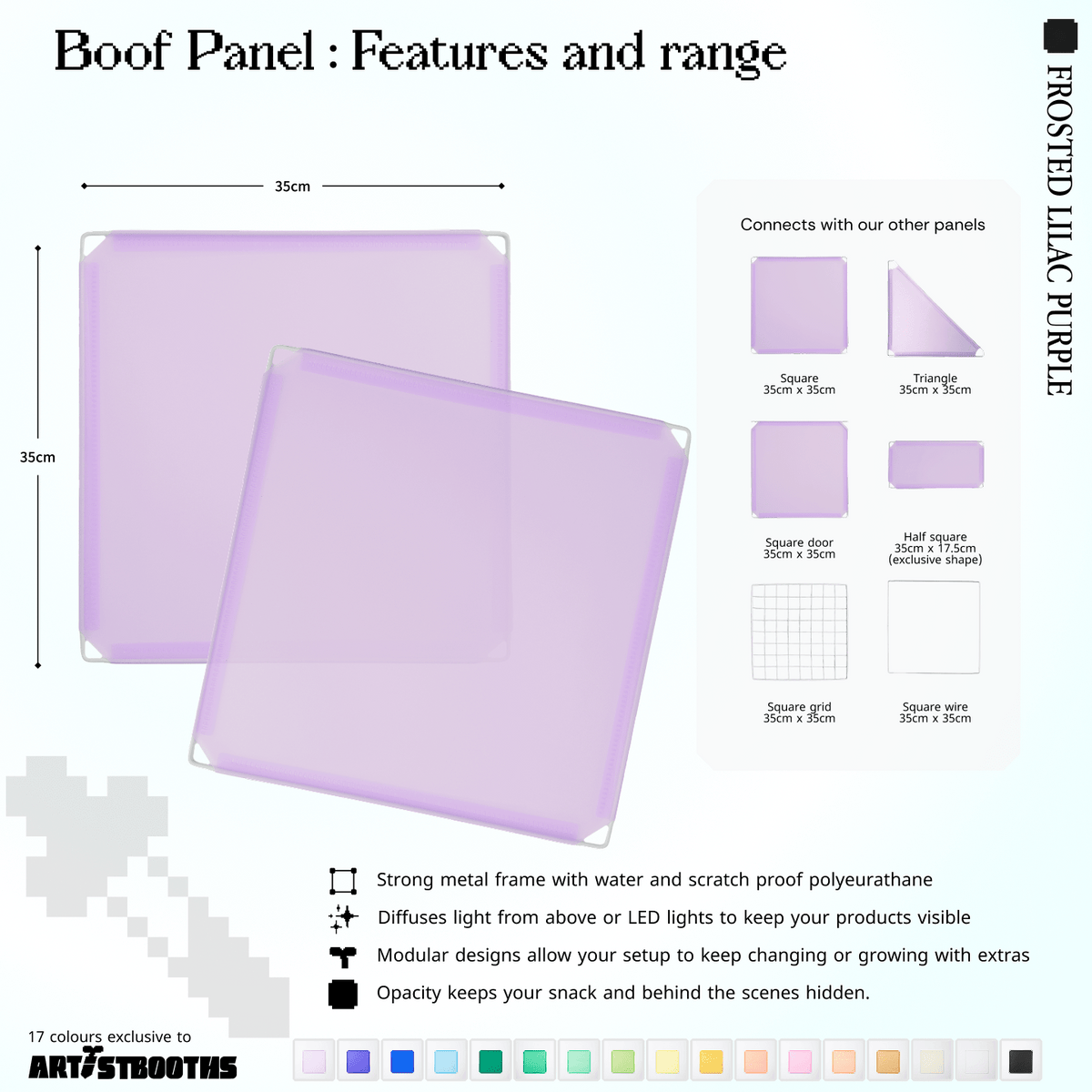 Modular Square Panel (35x35cm) - BOOF Bulk Pack - Artistbooths