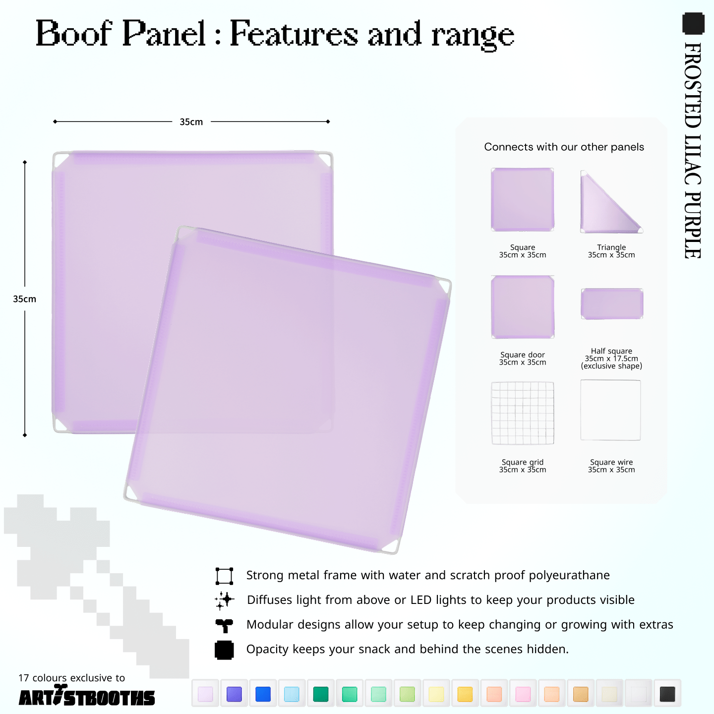 Modular Square Panel (35x35cm) - BOOF Bulk Pack - Artistbooths