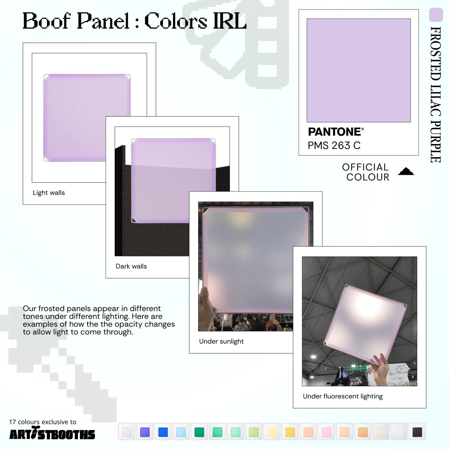 Modular Half-Square Panel (17.5x35cm) - BOOF Bulk Pack - Artistbooths