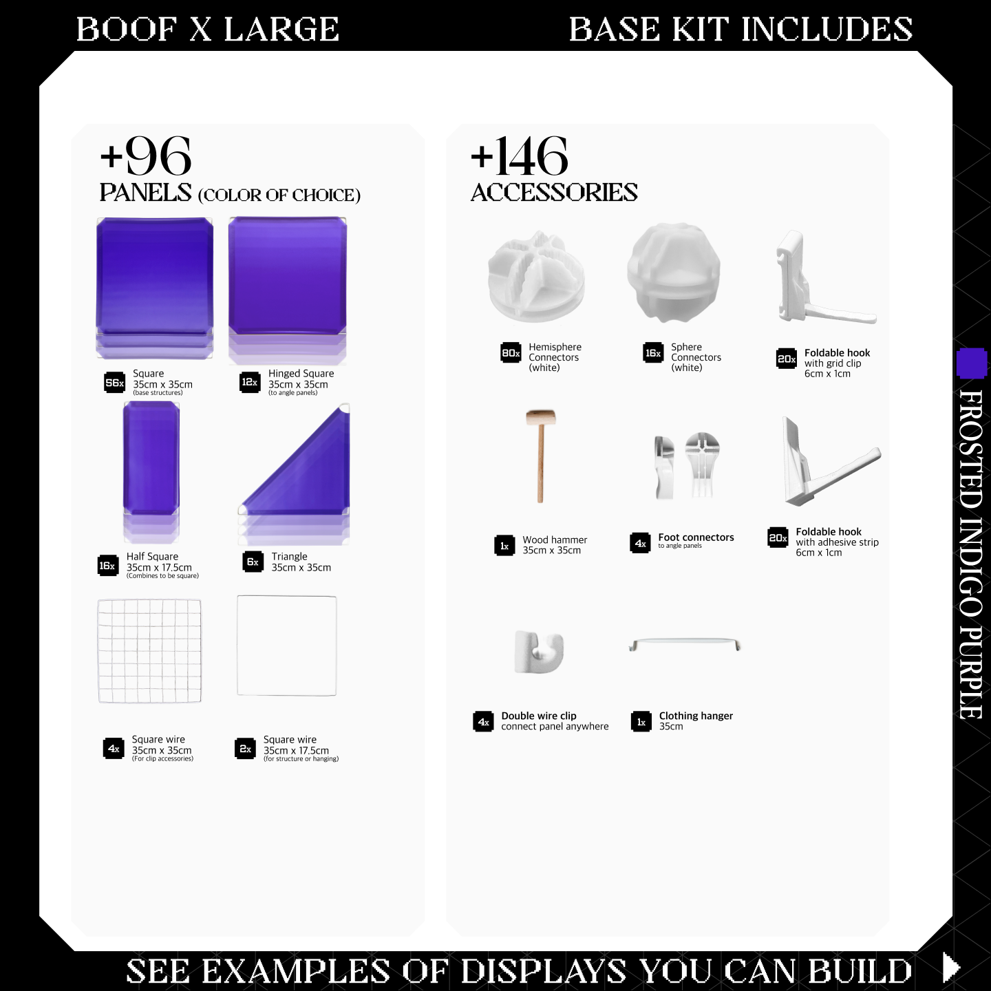 BOOF Extra Large - Modular Cube Artist Table Setup KIt