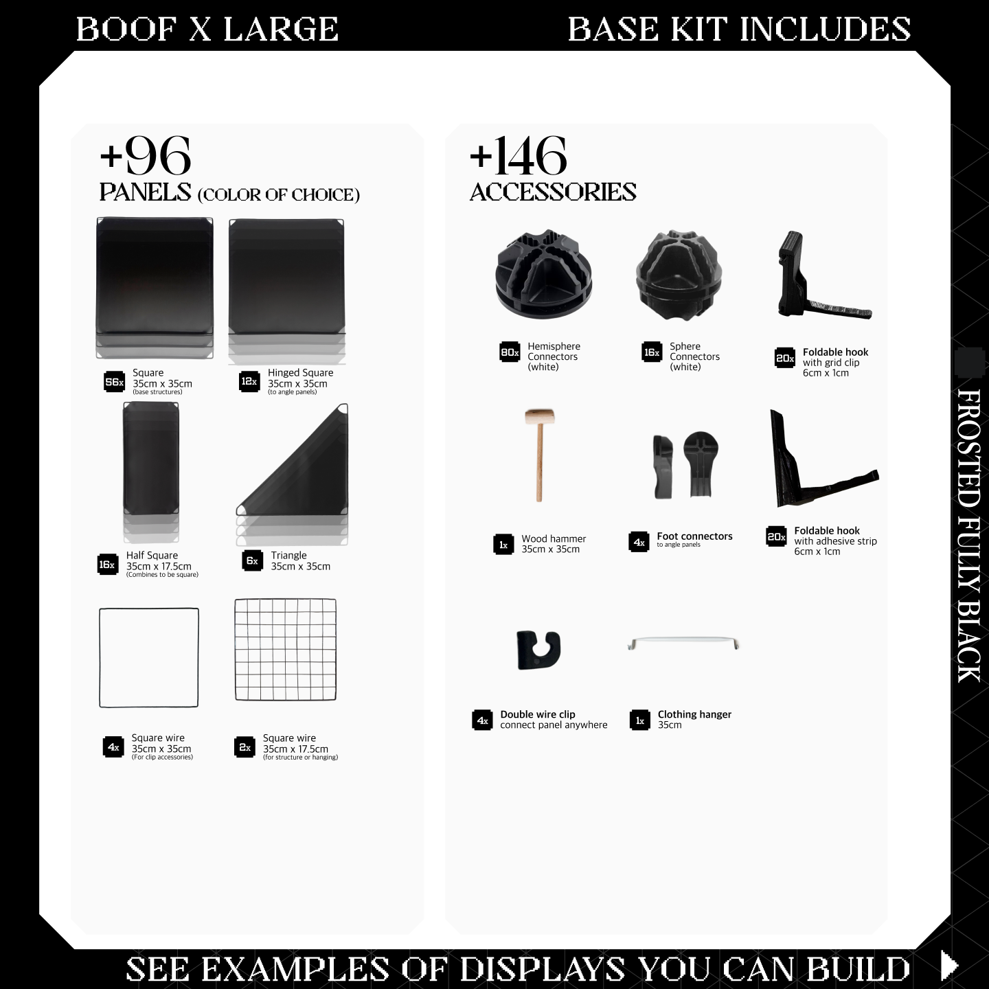 BOOF Extra Large - Modular Cube Artist Table Setup KIt