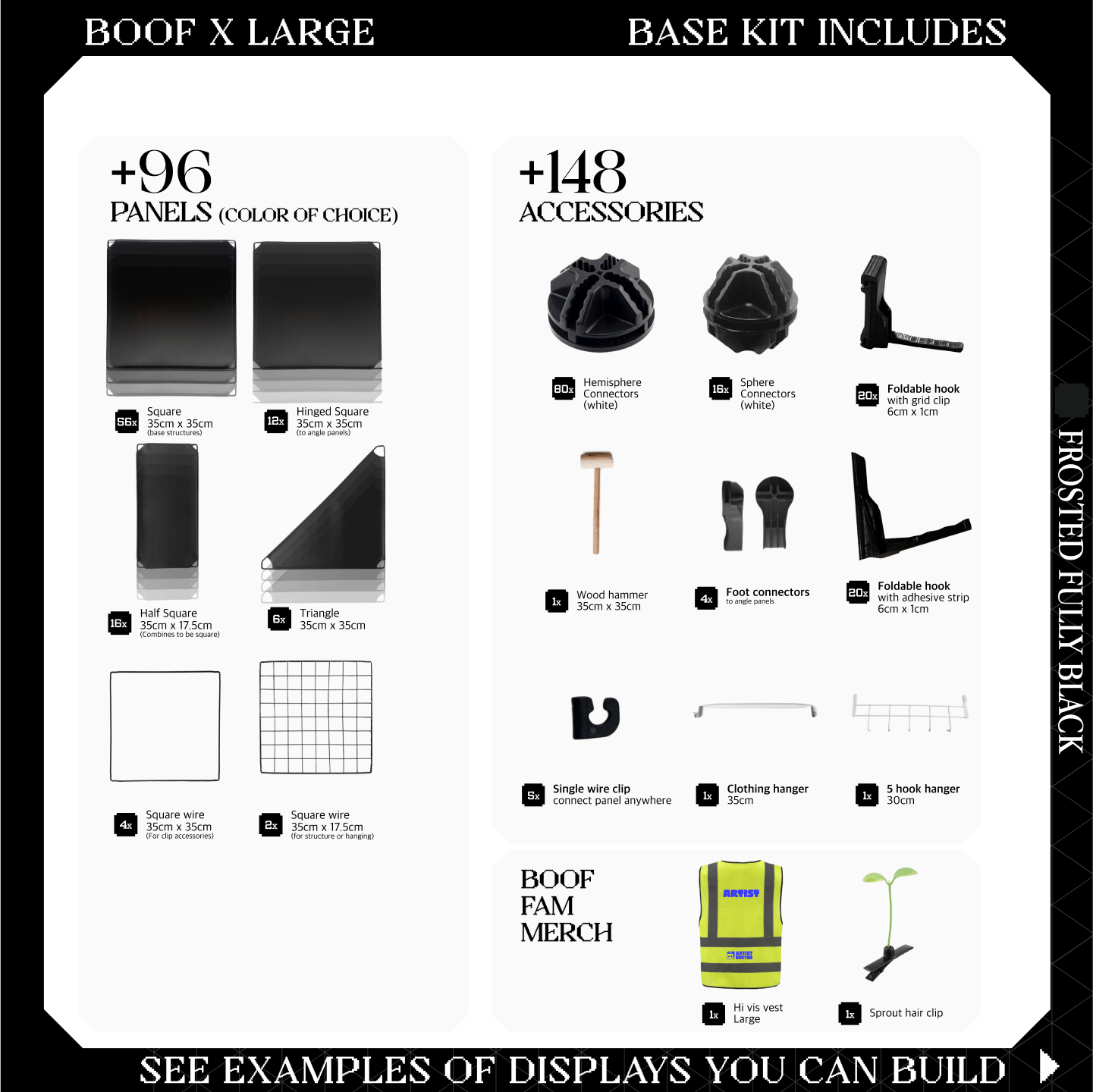 BOOF Extra Large - Modular Cube Artist Table Setup