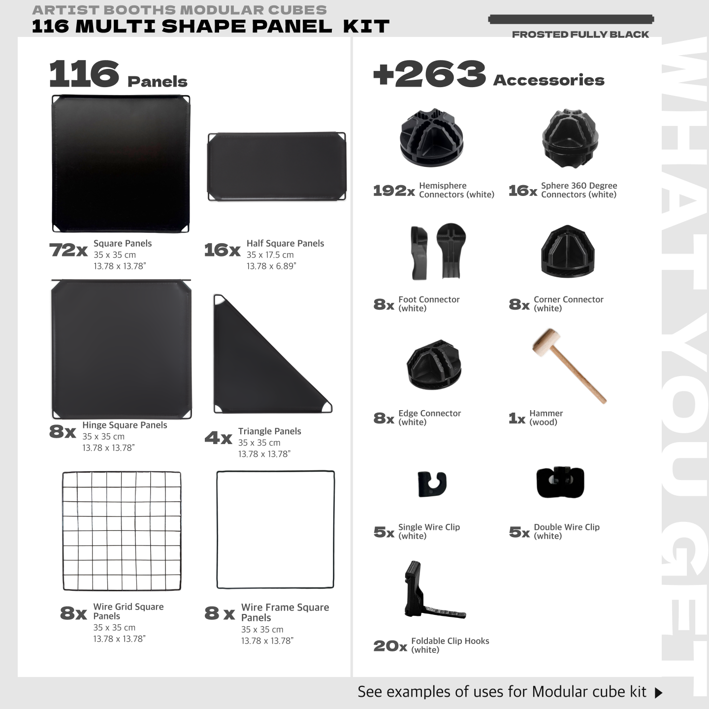 BOOF Extra Large - Modular Cube Artist Table Setup - Artistbooths