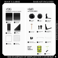 BOOF Extra Large - Modular Cube Artist Table Setup