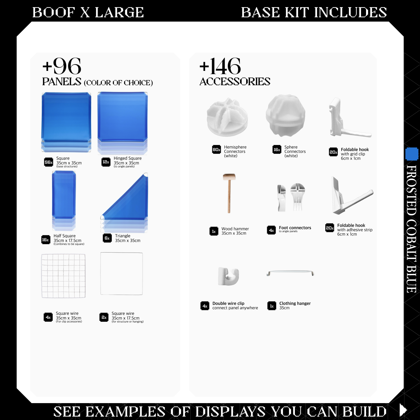 BOOF Extra Large - Modular Cube Artist Table Setup KIt