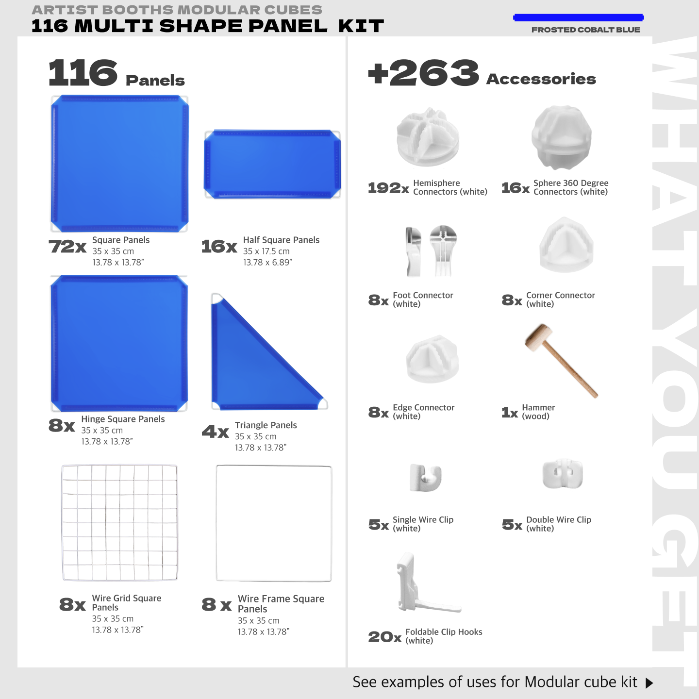 BOOF Extra Large - Modular Cube Artist Table Setup - Artistbooths