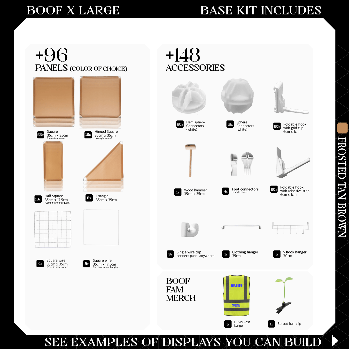 BOOF Extra Large - Modular Cube Artist Table Setup