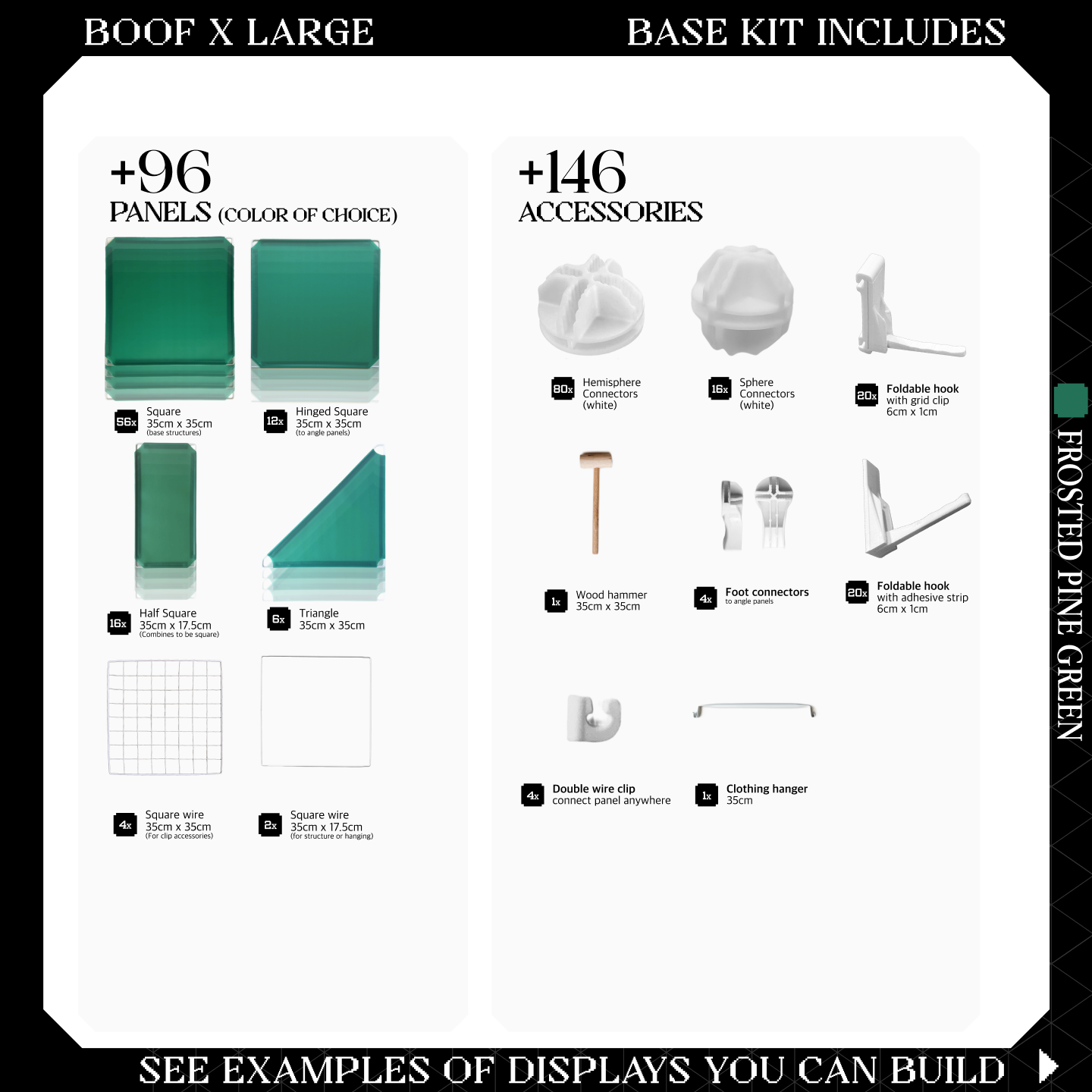 BOOF Extra Large - Modular Cube Artist Table Setup KIt
