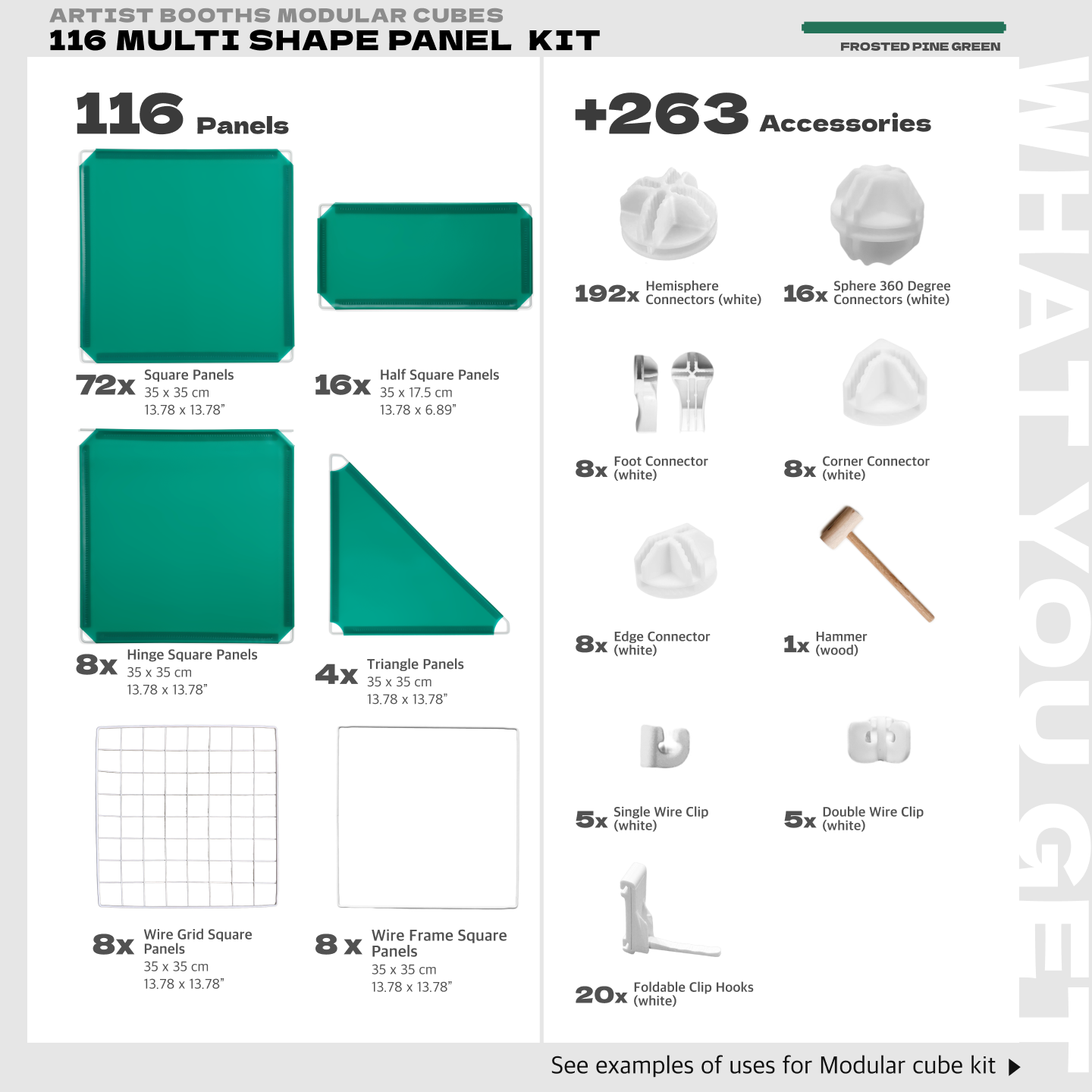 BOOF Extra Large - Modular Cube Artist Table Setup - Artistbooths