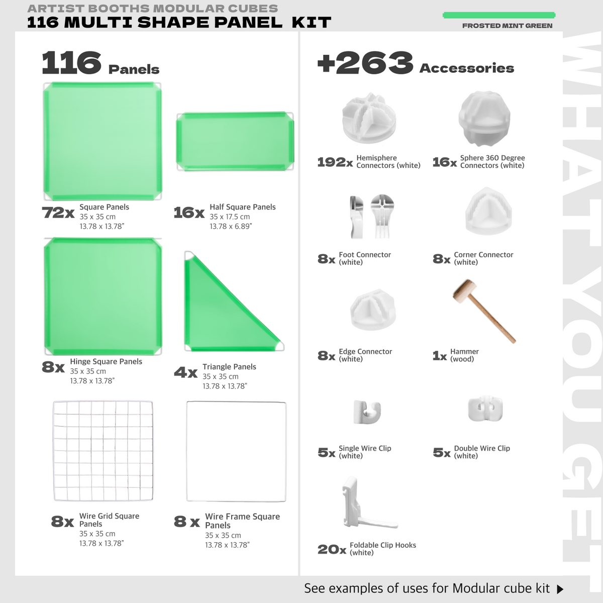 BOOF Extra Large - Modular Cube Artist Table Setup - Artistbooths