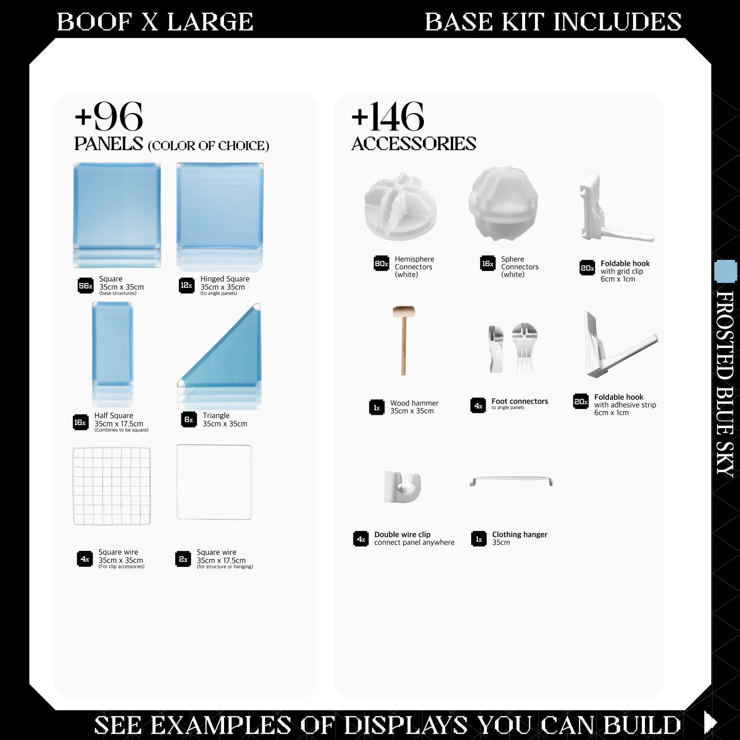 BOOF Extra Large - Modular Cube Artist Table Setup KIt