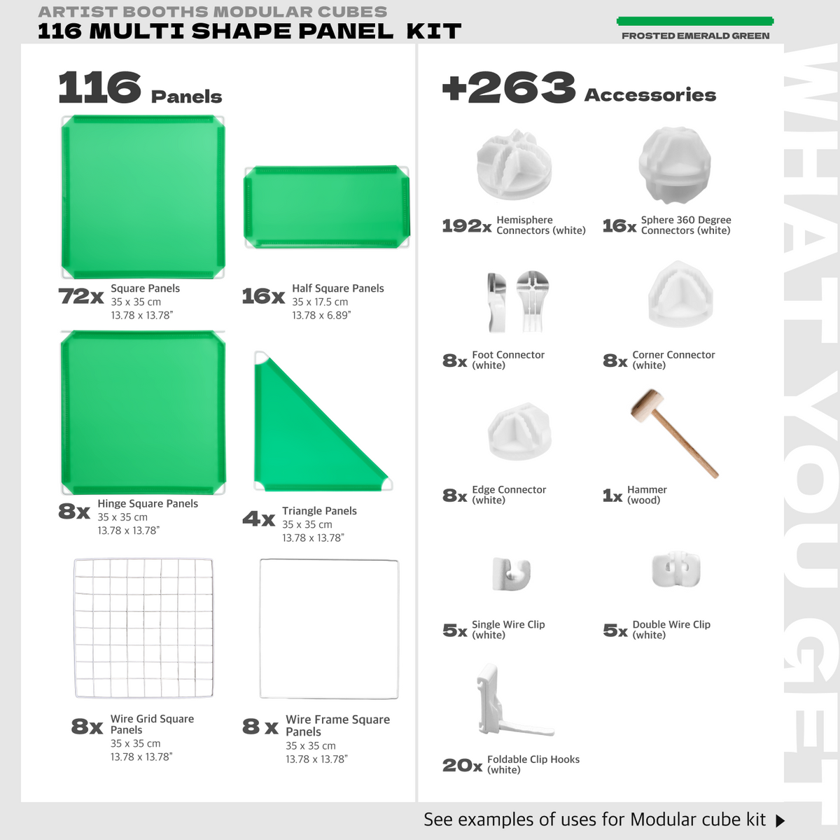 BOOF Extra Large - Modular Cube Artist Table Setup - Artistbooths