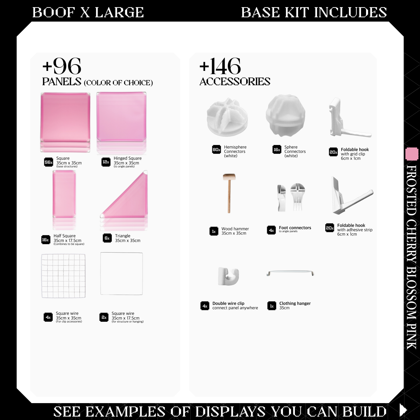 BOOF Extra Large - Modular Cube Artist Table Setup KIt