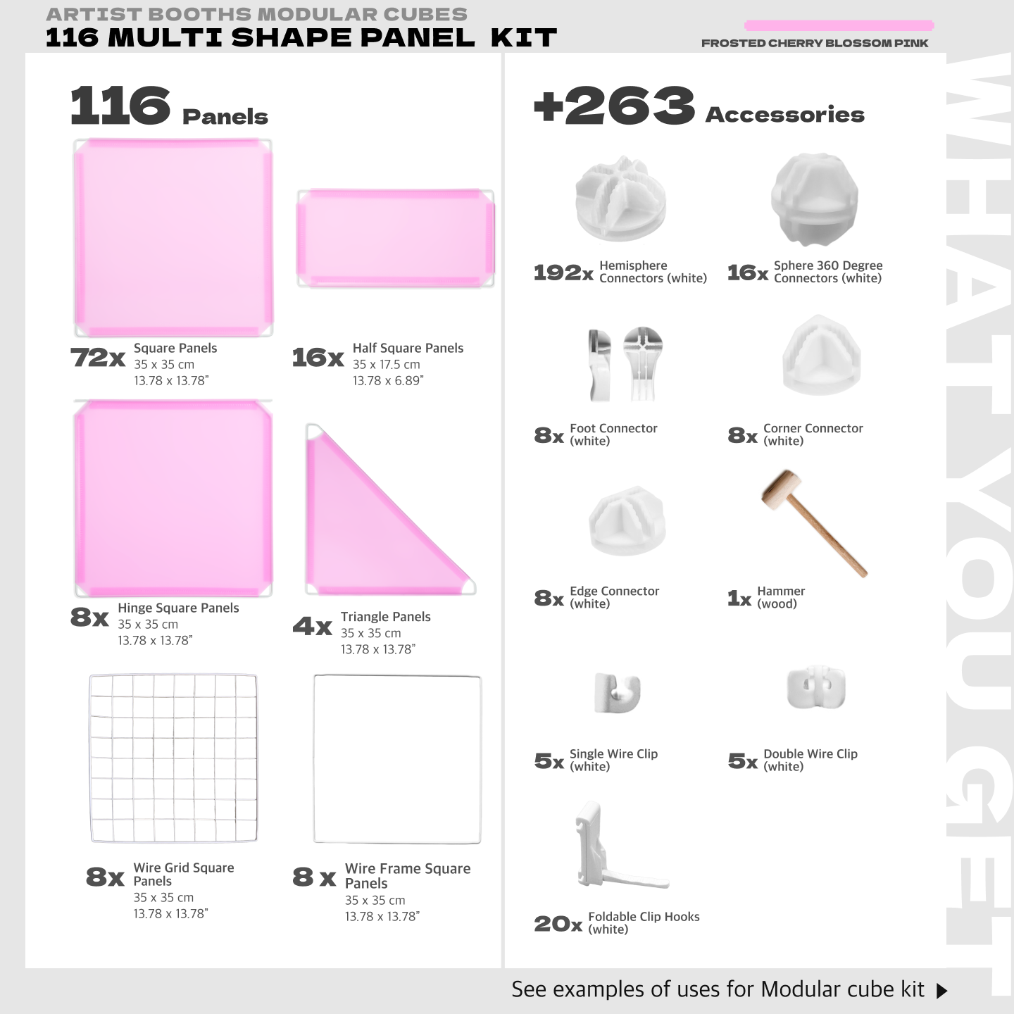 BOOF Extra Large - Modular Cube Artist Table Setup - Artistbooths