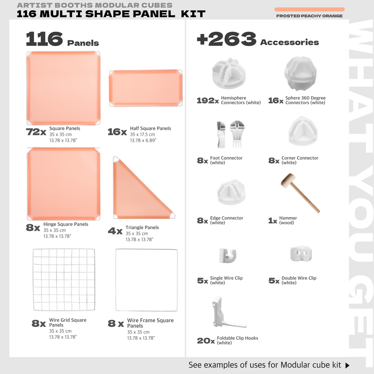 BOOF Extra Large - Modular Cube Artist Table Setup - Artistbooths