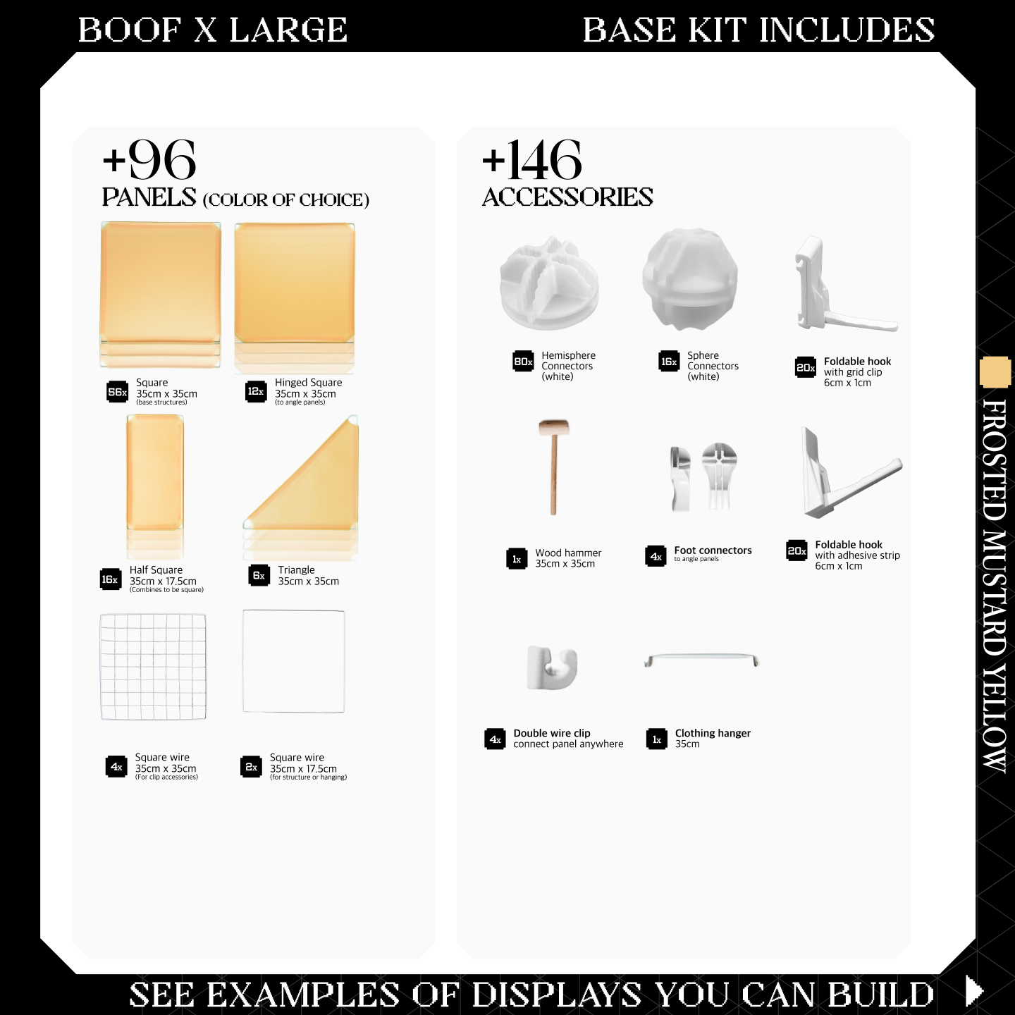 BOOF Extra Large - Modular Cube Artist Table Setup KIt