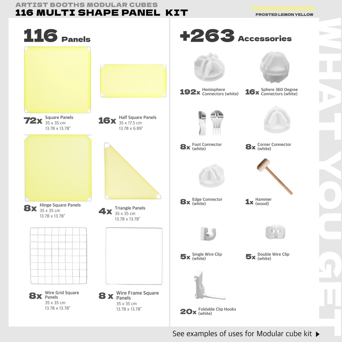 BOOF Extra Large - Modular Cube Artist Table Setup - Artistbooths