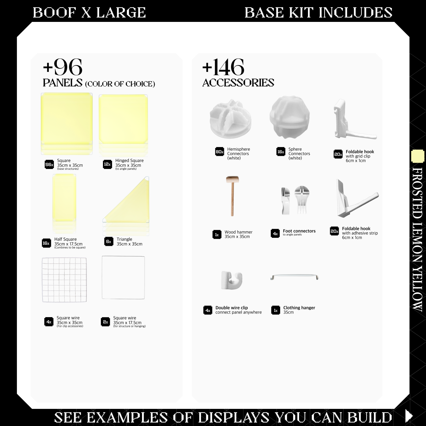 BOOF Extra Large - Modular Cube Artist Table Setup KIt