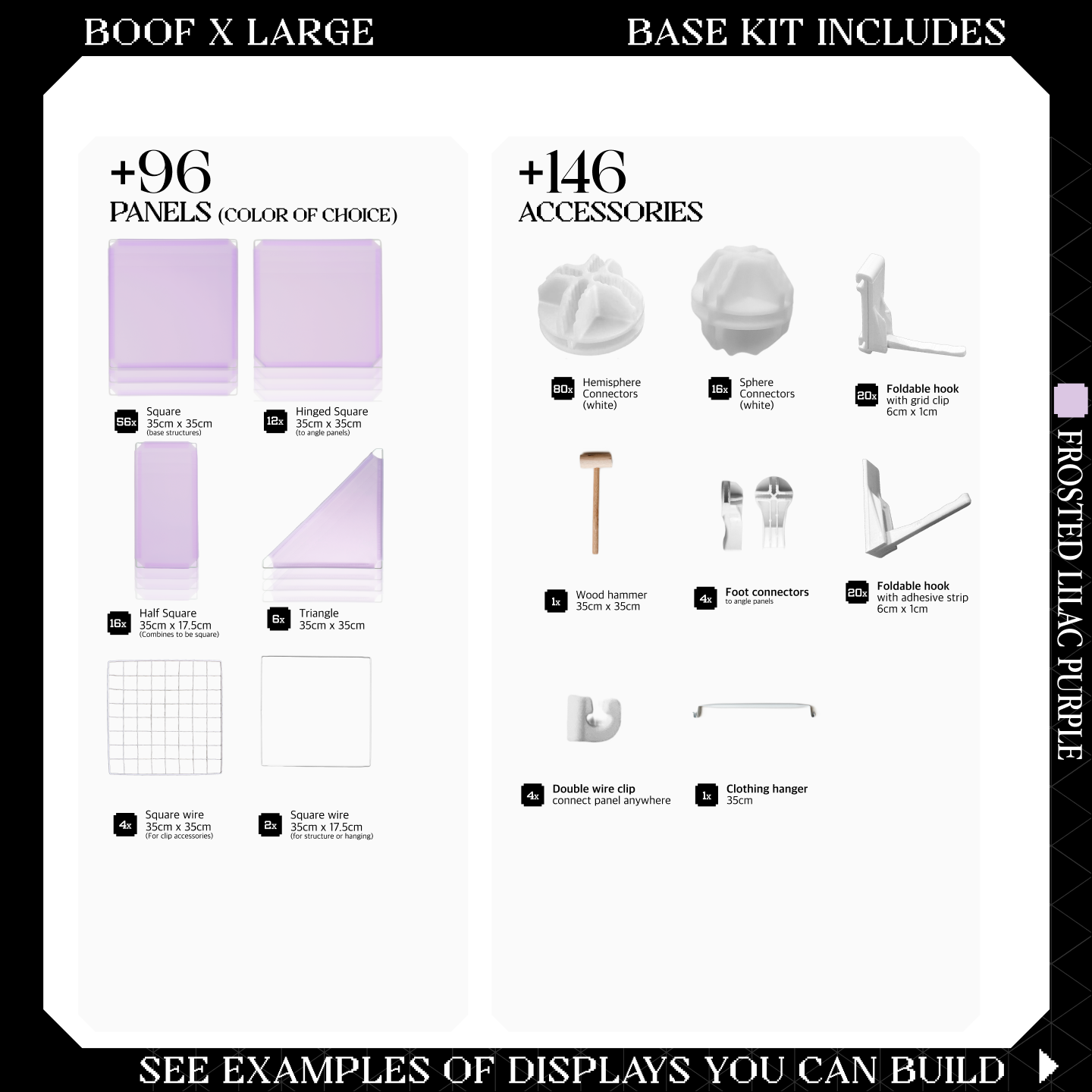 BOOF Extra Large - Modular Cube Artist Table Setup KIt