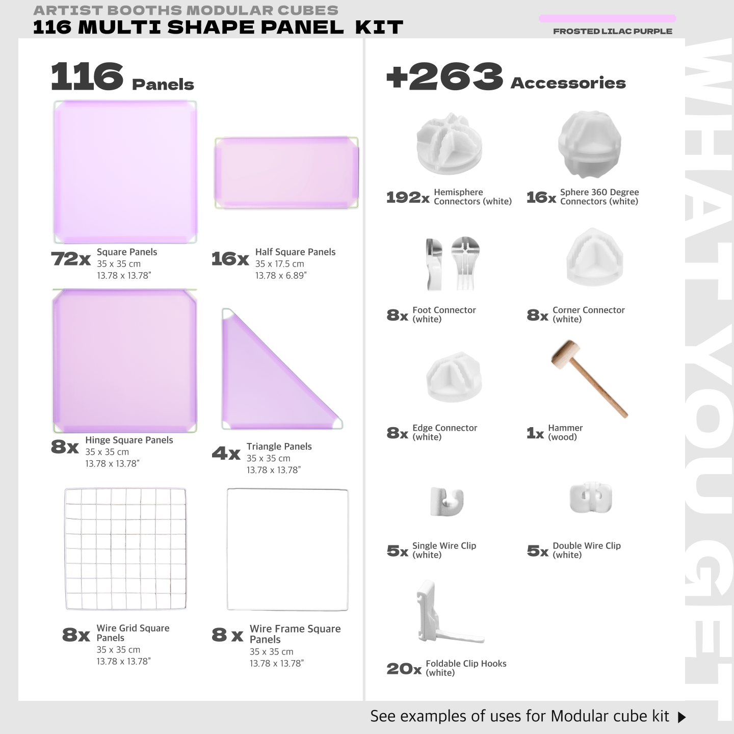 BOOF Extra Large - Modular Cube Artist Table Setup - Artistbooths