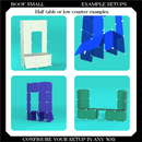 BOOF Small  - Modular Cube Artist Table Setup