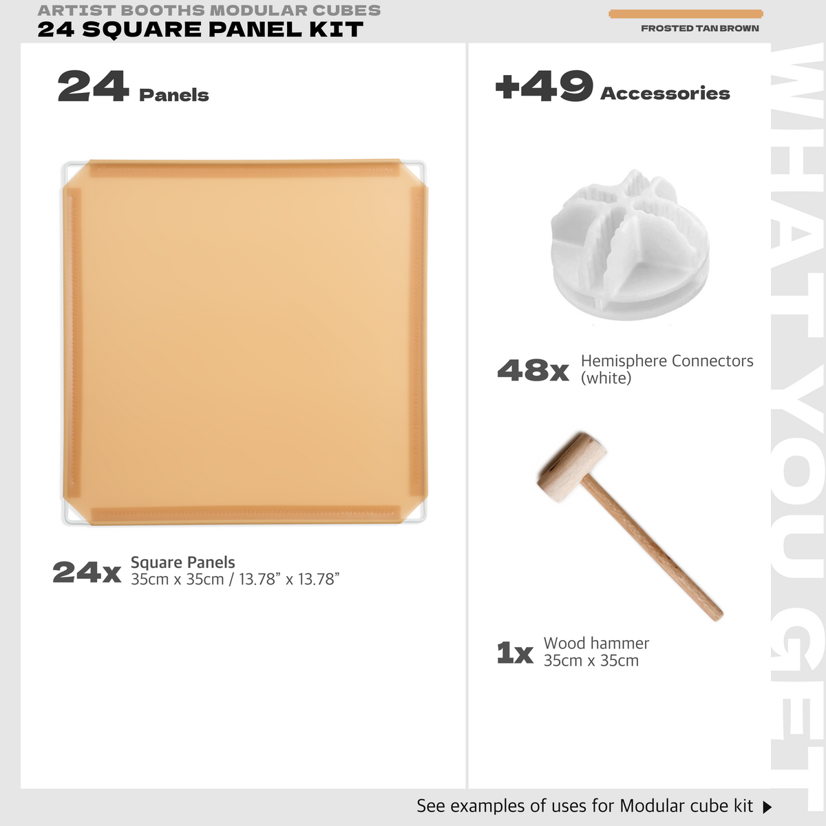 BOOF Small  - Modular Cube Artist Table Setup Kit - Artistbooths