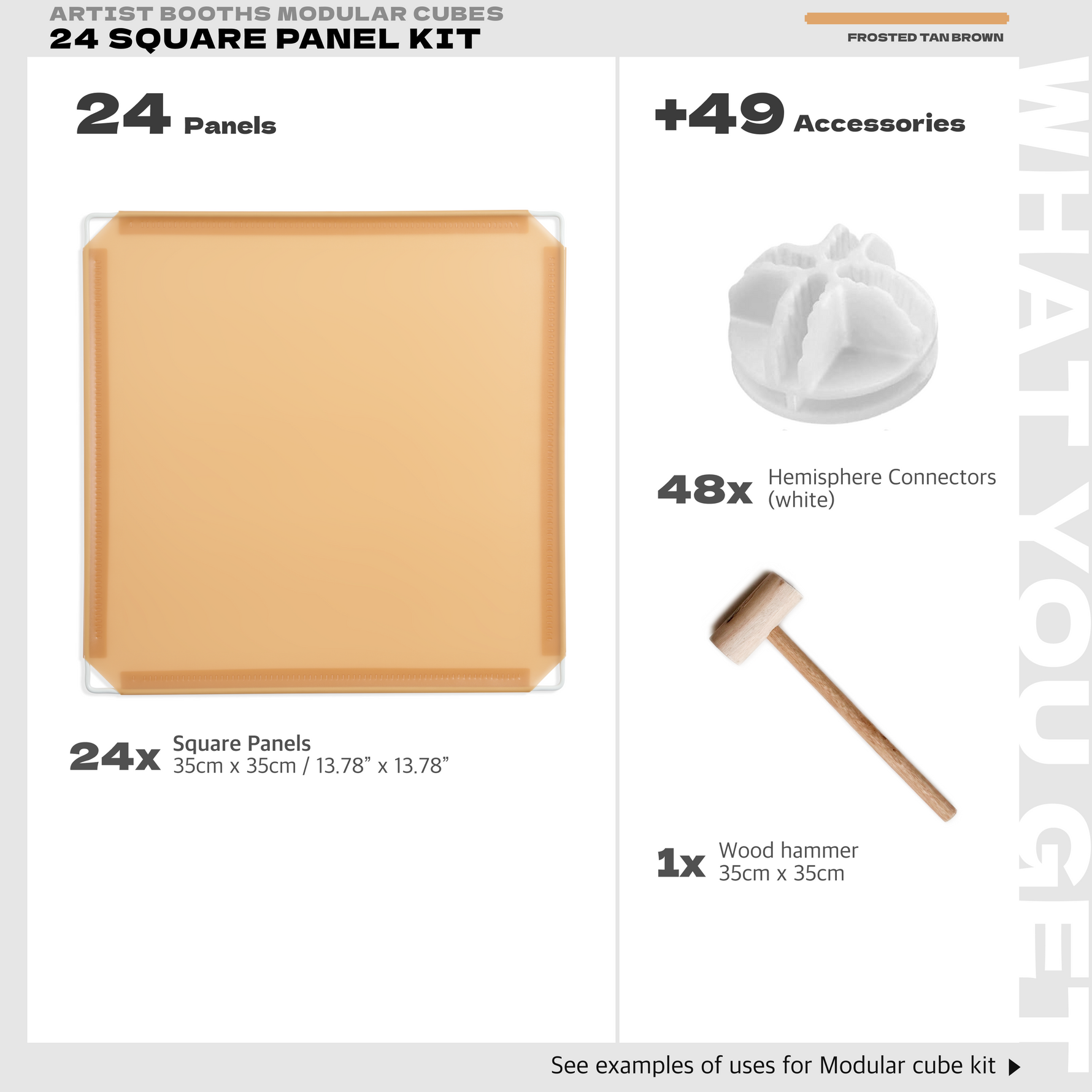BOOF Small  - Modular Cube Artist Table Setup Kit - Artistbooths