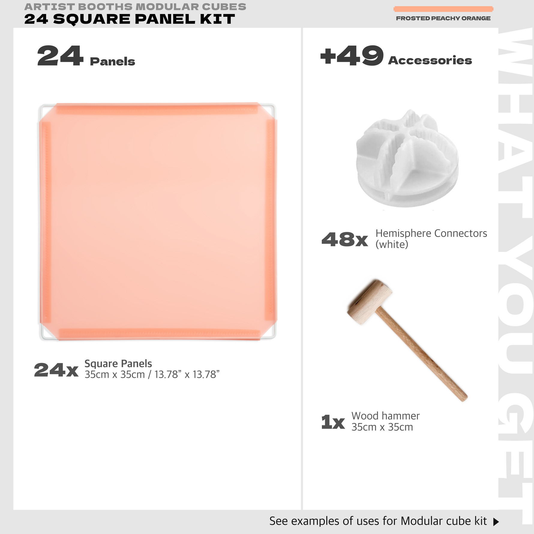 BOOF Small  - Modular Cube Artist Table Setup Kit - Artistbooths