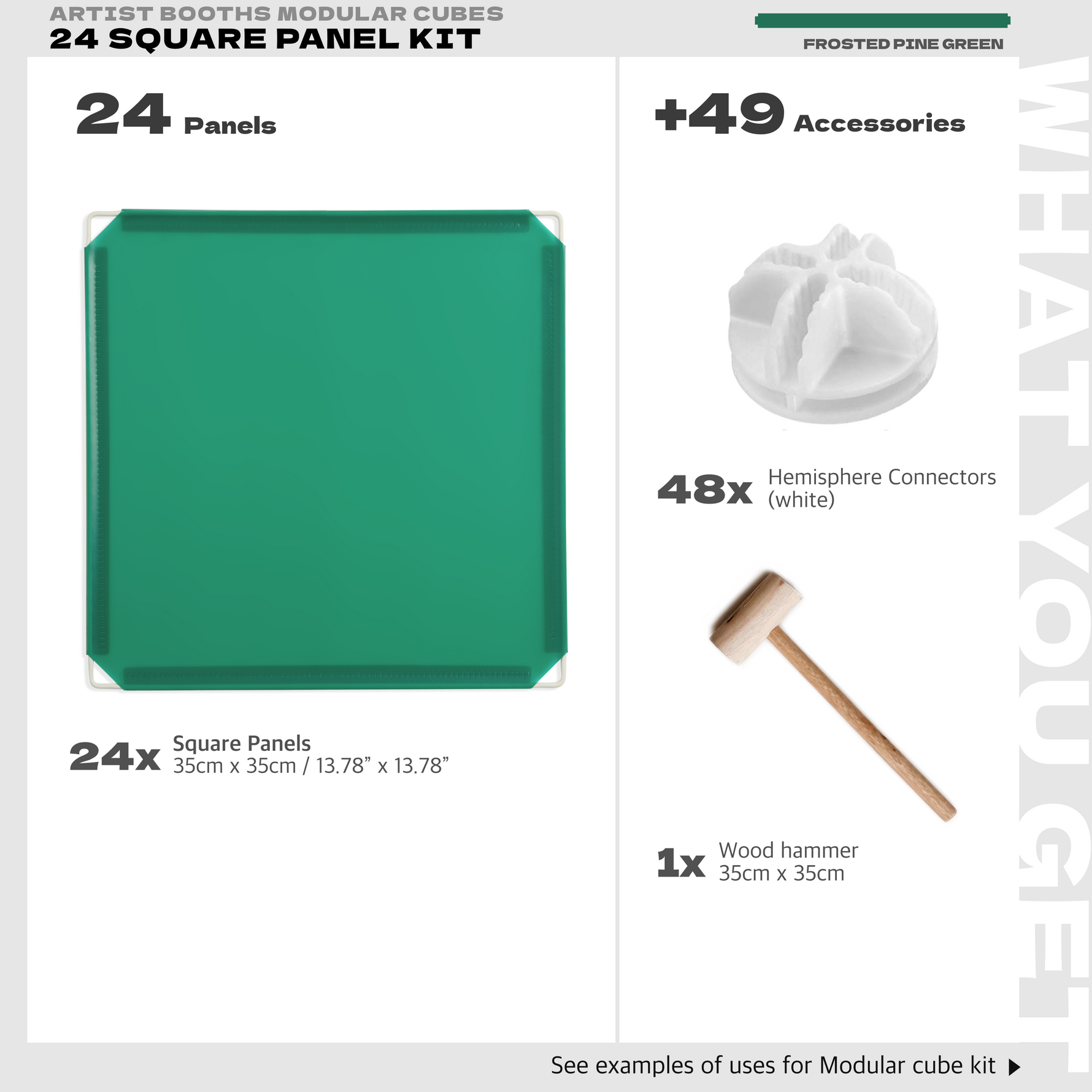 BOOF Small  - Modular Cube Artist Table Setup Kit - Artistbooths