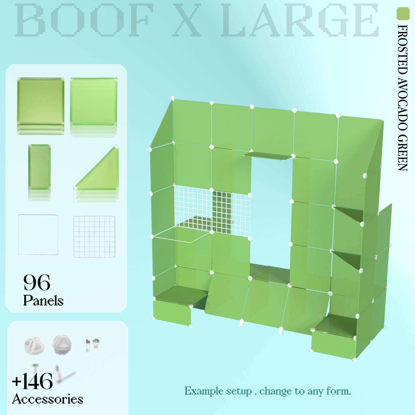 BOOF Extra Large - Modular Cube Artist Table Setup KIt
