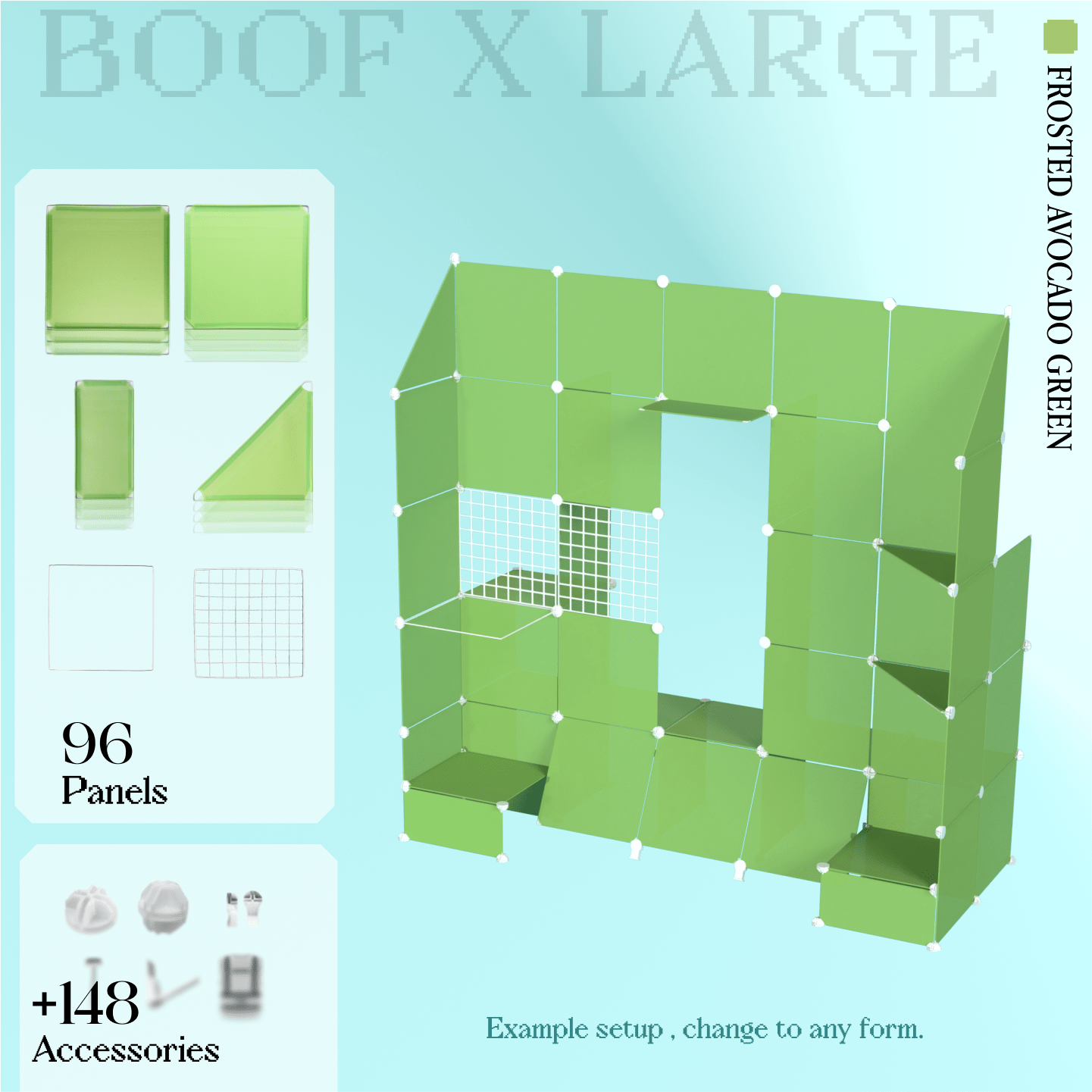 BOOF Extra Large - Modular Cube Artist Table Setup
