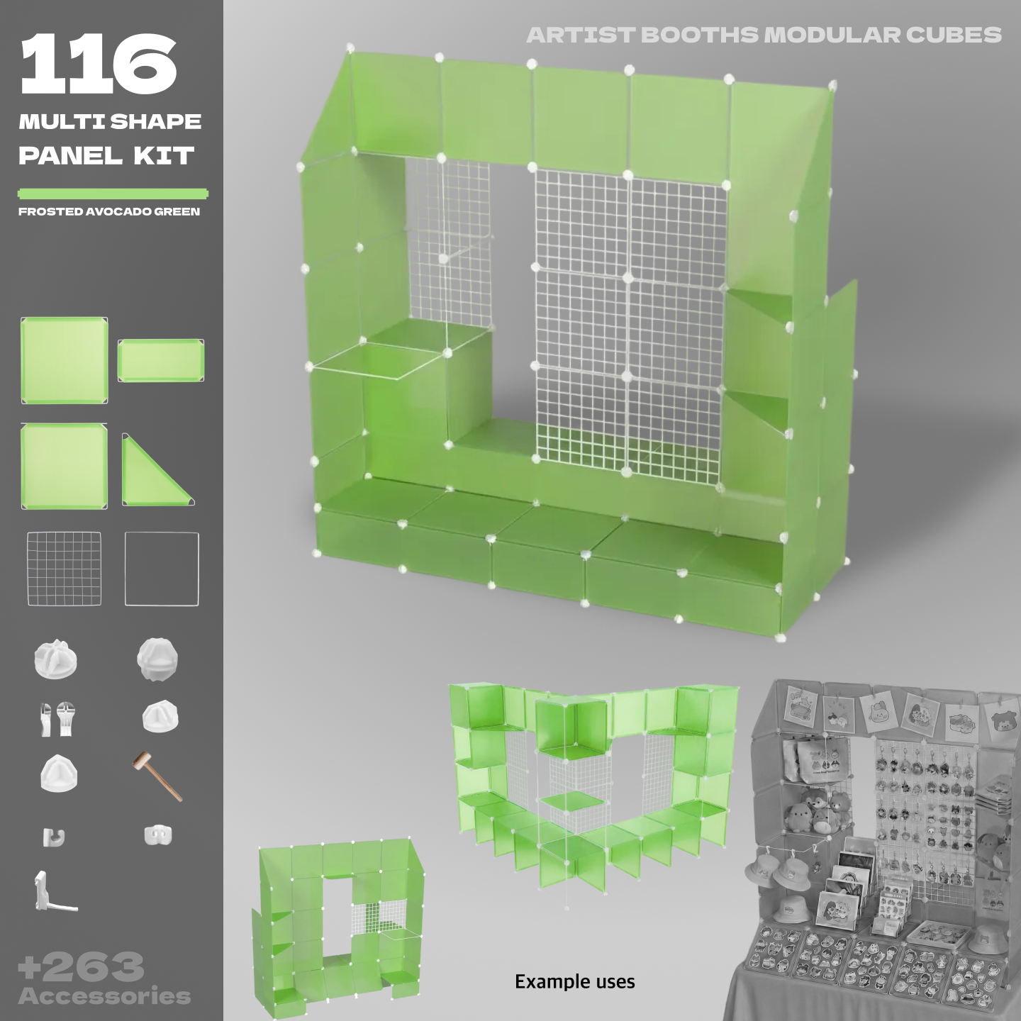 BOOF Extra Large - Modular Cube Artist Table Setup - Artistbooths