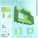BOOF Large - Modular Cube Artist Table Setup