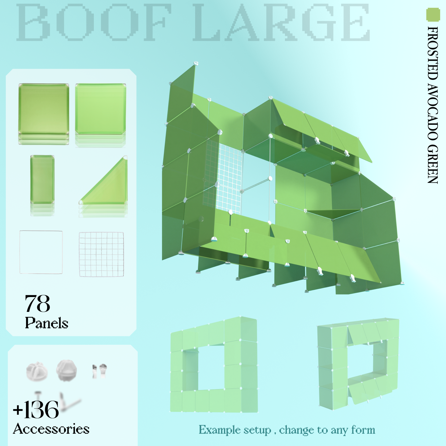 BOOF Large - Modular Cube Artist Table Setup Kit