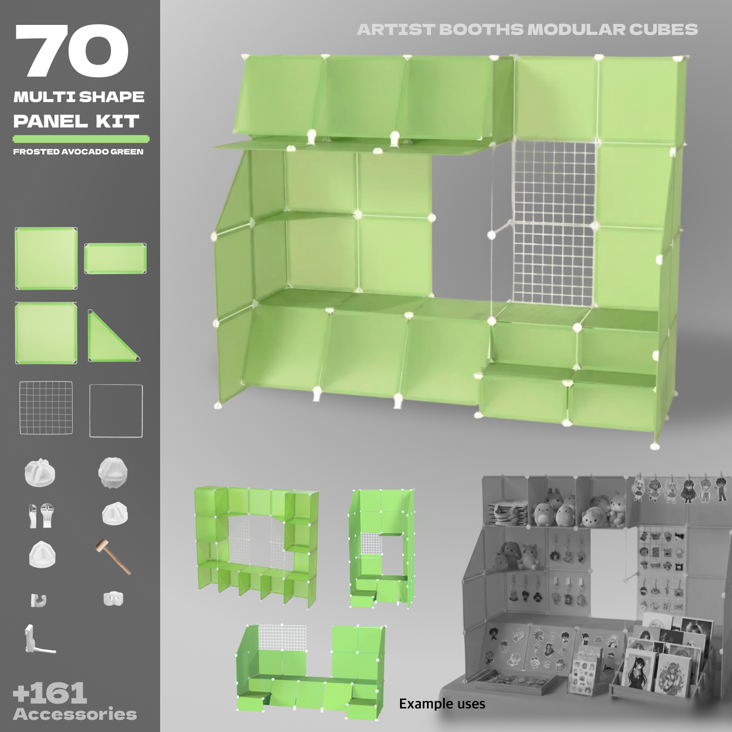BOOF Large  - Modular Cube Artist Table Setup Kit - Artistbooths