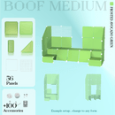 BOOF Medium - Modular Cube Artist Table Setup