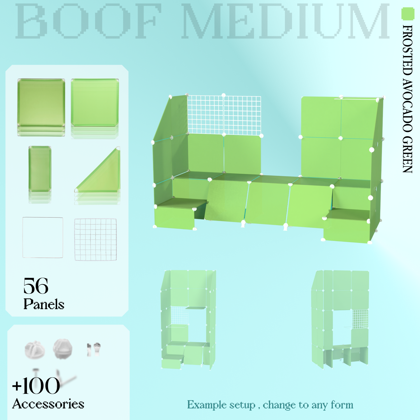 BOOF Medium - Modular Cube Artist Table Setup Kit