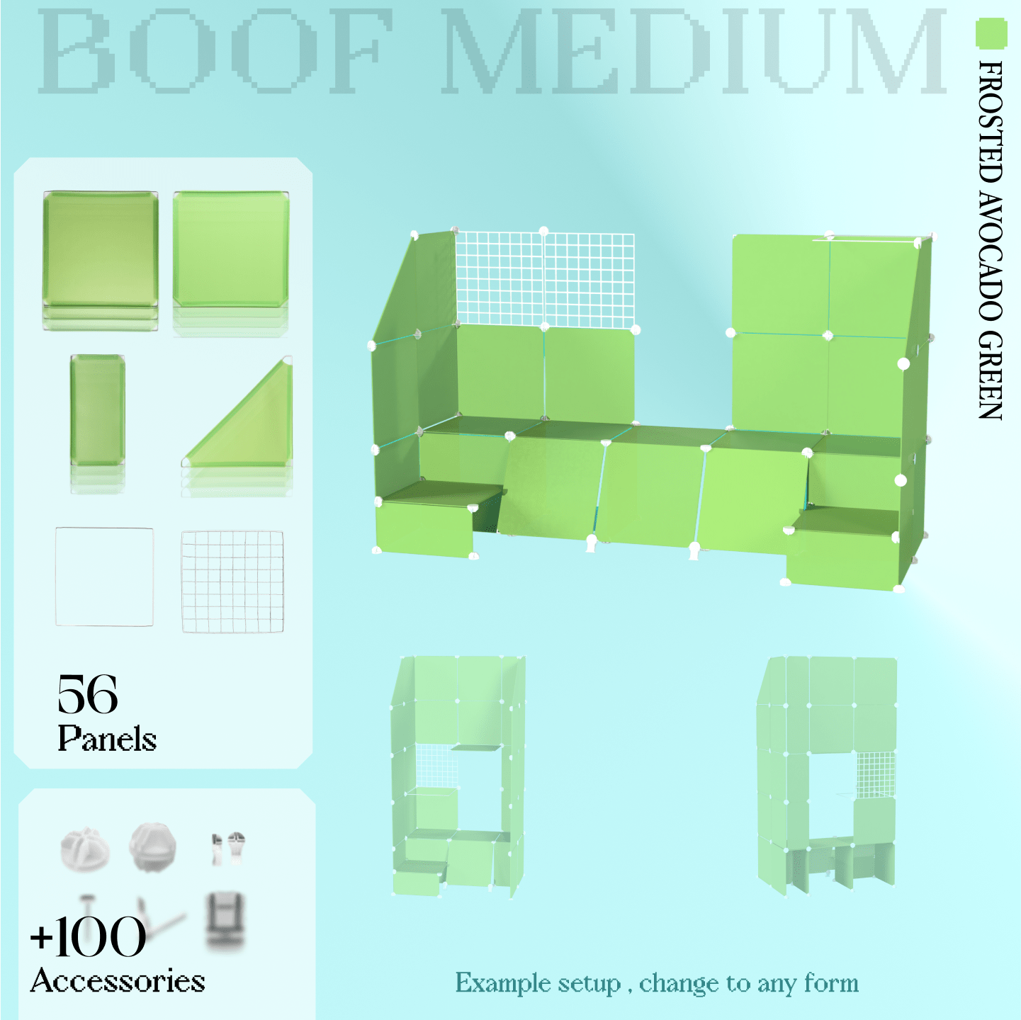BOOF Medium - Modular Cube Artist Table Setup