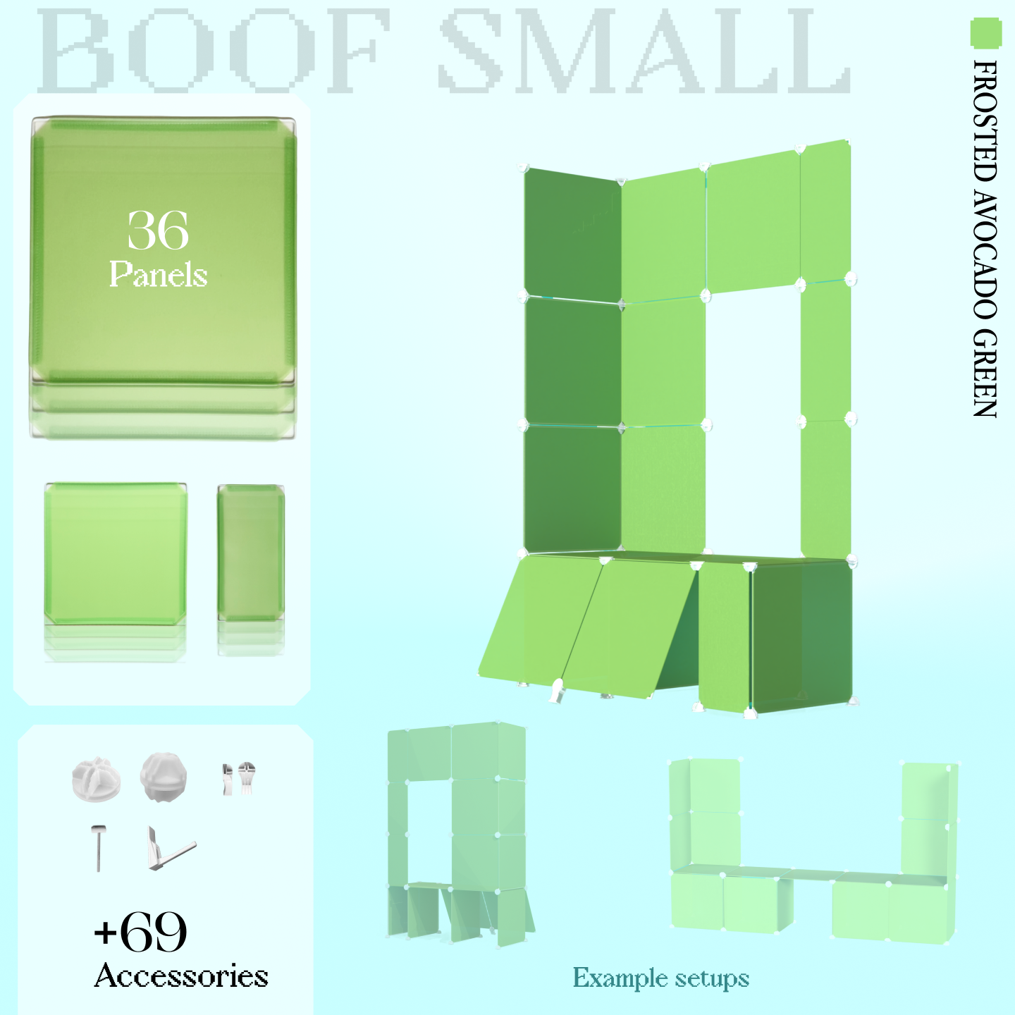 BOOF Small - Modular Cube Artist Table Setup Kit