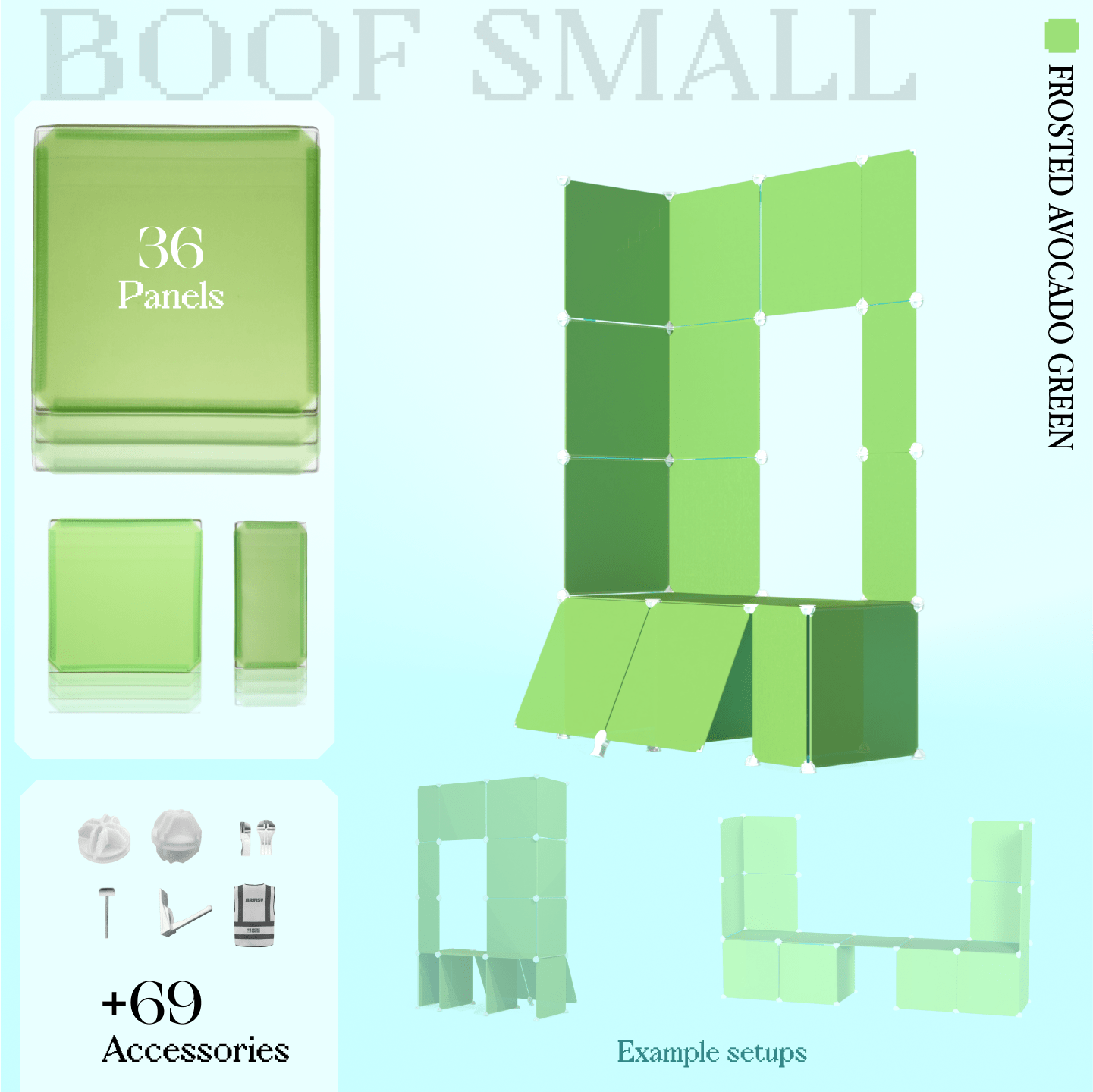 BOOF Small  - Modular Cube Artist Table Setup