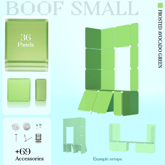 BOOF Small - Modular Cube Artist Table Setup