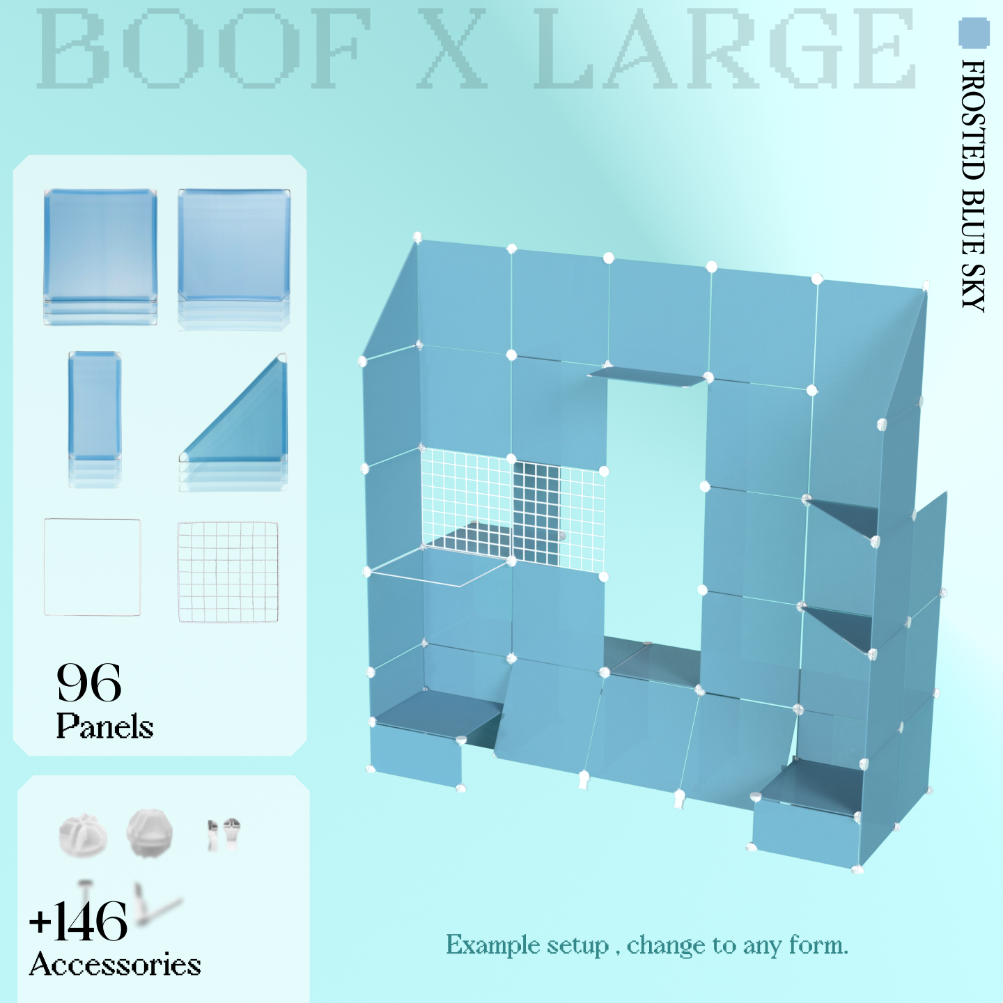 BOOF Extra Large - Modular Cube Artist Table Setup KIt
