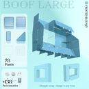 BOOF Large - Modular Cube Artist Table Setup