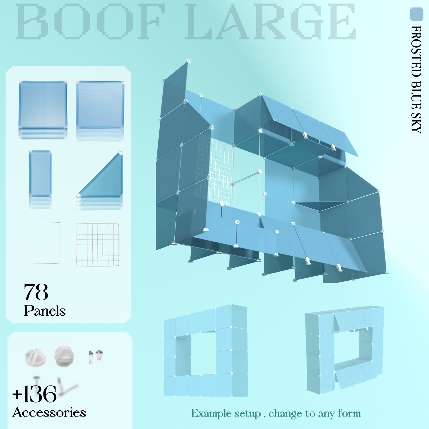 BOOF Large - Modular Cube Artist Table Setup Kit