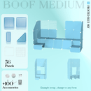BOOF Medium - Modular Cube Artist Table Setup