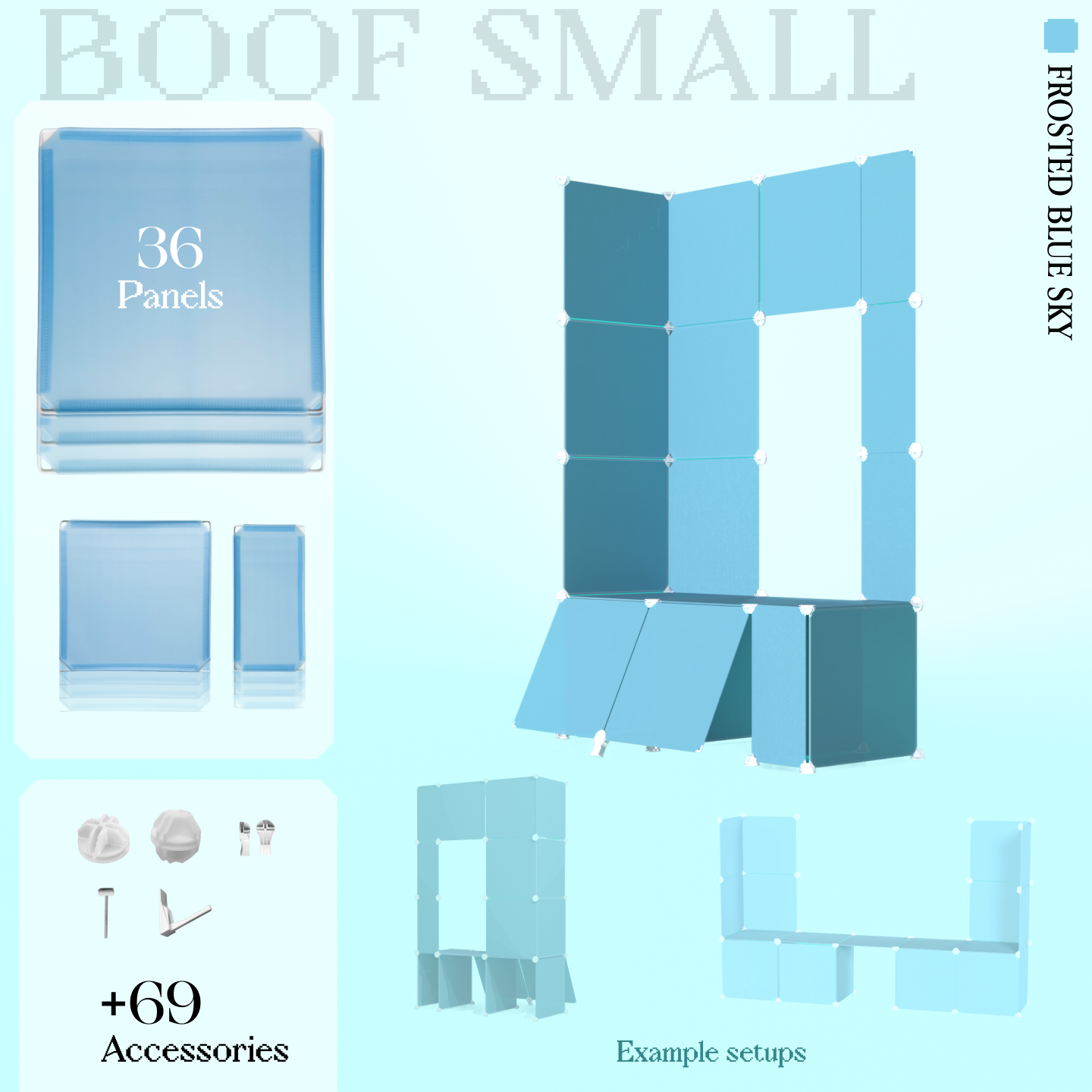 BOOF Small - Modular Cube Artist Table Setup Kit