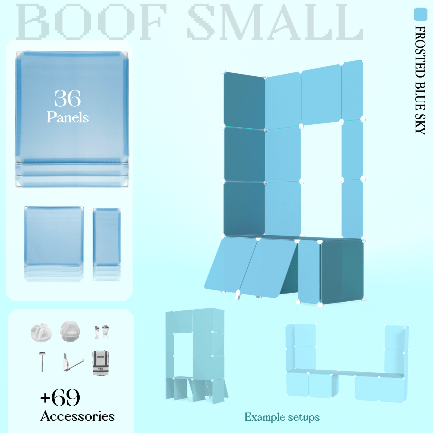 BOOF Small  - Modular Cube Artist Table Setup