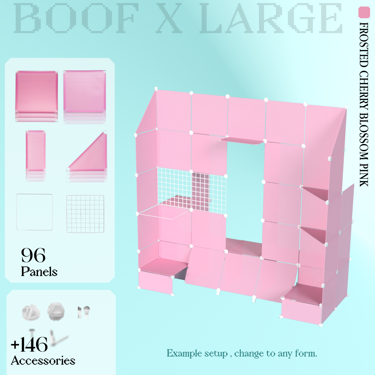 BOOF Extra Large - Modular Cube Artist Table Setup KIt